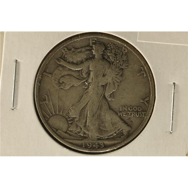 1943-S SILVER WALKING LIBERTY HALF DOLLAR