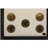 Image 2 : 5-2004 GOLD PLATED US QUARTERS IN BLUE FLIP CASE: