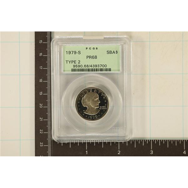 1979-S TYPE 2 SBA DOLLAR PCGS PR68