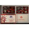 Image 1 : 2003 US SILVER PROOF SET (WITH BOX) AND CERT.