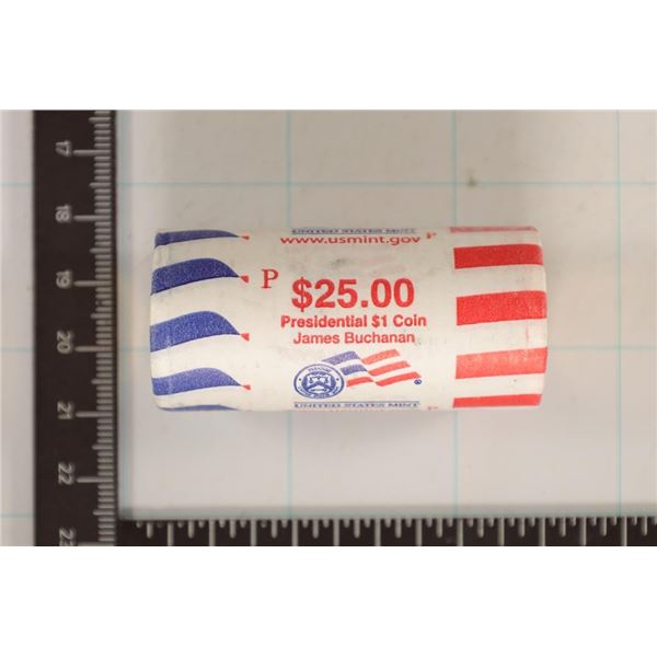 2010-P SOLID DATE $25 ROLL OF PRESIDENTIAL DOLLARS