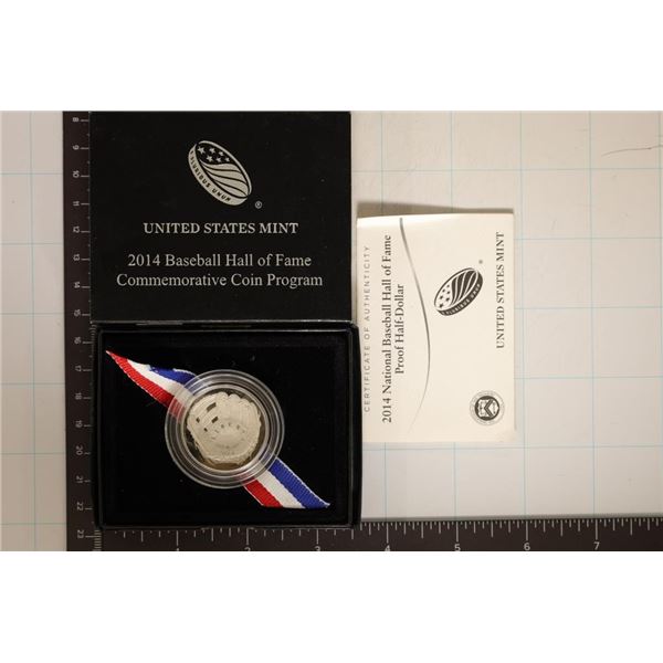 2014-S PROOF US NATIONAL BASEBALL HALL OF FAME 1/2