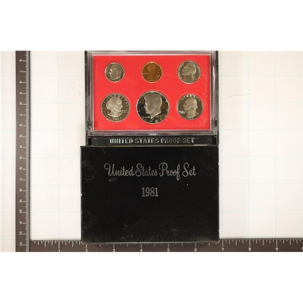 1981 US PROOF SET (WITH BOX)