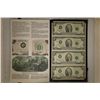 Image 1 : UNCUT SHEET OF 4-1976 CU US $2 GREEN SEAL BILLS