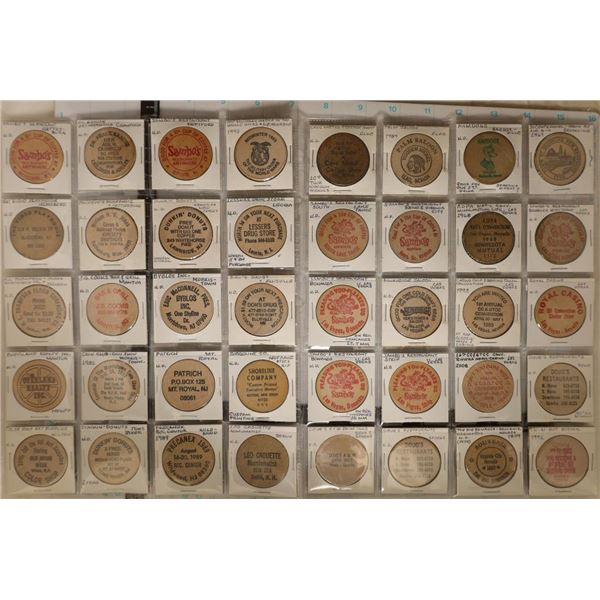 40 ASSORTED WOODEN NICKELS: THE BIG BONANZA,