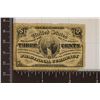 Image 1 : 1863 THREE CENT US FRACTIONAL CURRENCY