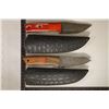 Image 1 : 2 DAMASCUS STEEL FIXED BLADE BRAND NEW KNIVES