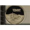 Image 1 : 1.08 TROY OZ. PROOF VERMONT STERLING SILVER ROUND