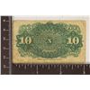 Image 2 : 1863 TEN CENT US FRACTIONAL CURRENCY WELL