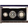 Image 1 : 1993 UNITED KINGDOM SILVER PF 3 COIN SET IN CASE: