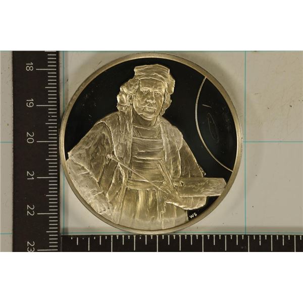 2.11 TROY OZ. PF STERLING SILVER "THE GENIUS OF