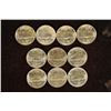 Image 2 : 10-UNC 35% SILVER JEFFERSON WAR NICKELS: