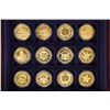 Image 2 : 12 COIN REPLICA PROOF SET OF US GOLD COINS EACH