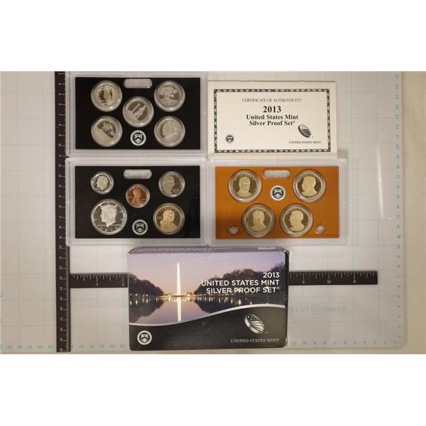 2013 US SILVER PROOF SET (WITH BOX) AND CERT.