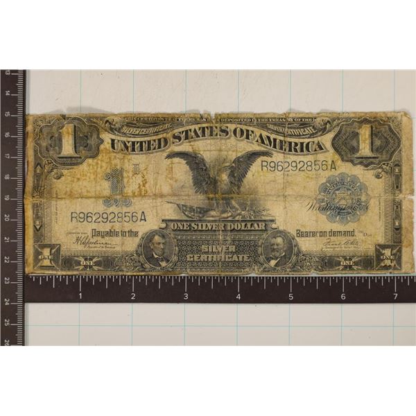 1899 US $1 BLACK EAGLE LARGE SIZE SILVER CERT.