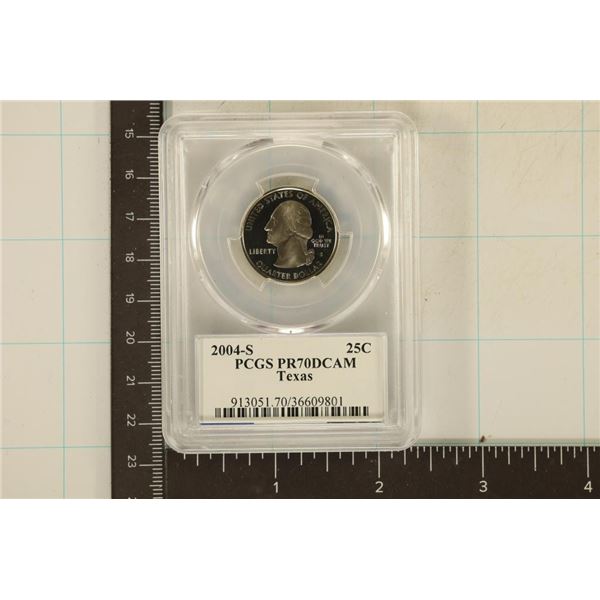2004-S TEXAS QUARTER PCGS PR70 DCAM