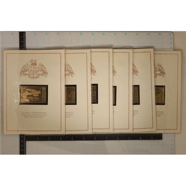 6-23KT GOLD FOIL COMMONWEALTH OF DOMINICA