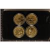 Image 1 : 1998 GRAND CASINO 4 COIN COLLECTORS SET WILDLIFE