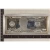 Image 1 : 1 OZ. .999 FINE SILVER $50 BILL IN PLASTIC & CERT.