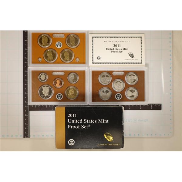 2011 US PROOF SET (WITH BOX) AND CERTIFICATE