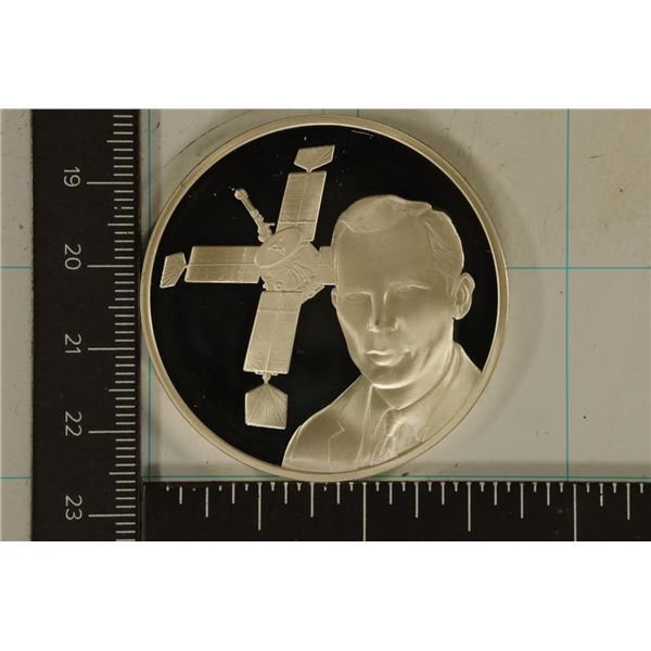 1.19 TROY OZ. PF STERLING SILVER SPACE ROUND