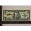 Image 1 : 1960 CUBA 5 PESO BILL WITH "MAXIMO GOMEZ" SOME