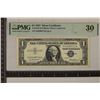 Image 1 : 1957 US $1 SILVER CERTIFICATE PMG VERY FINE 30