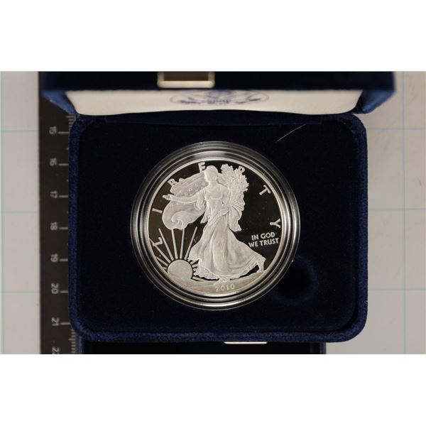 2010-W AMERICAN SILVER EAGLE PF WITH CERTIFICATE