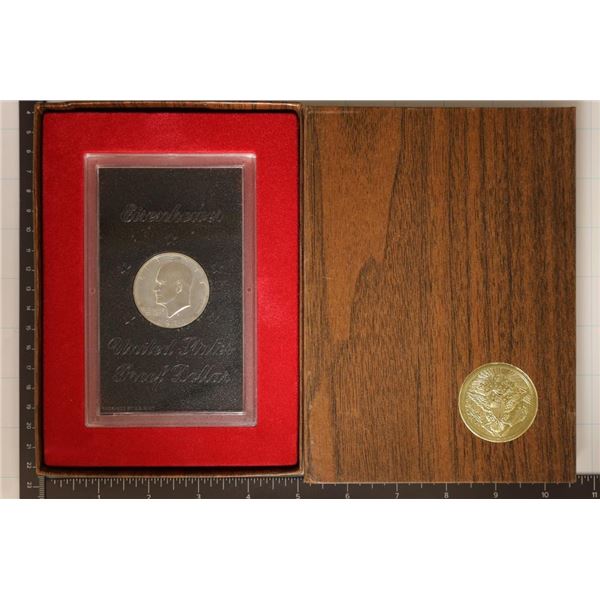 1971-S IKE SILVER DOLLAR (BROWN PACK)