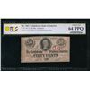 50 Cent 1863 T-63 Confederate PCGS 64PPQ