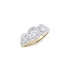 Image 2 : 14KT Yellow Gold 1.26ctw Diamond Ring