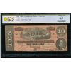 Image 1 : 1864 $10 T-68 Confederate PCGS 63