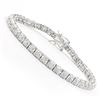Plated Rhodium 0.32ctw Diamond Bracelet