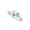 Image 1 : 14KT White Gold 0.54ctw Diamond Ring