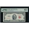 Image 1 : 1953 $2 Legal Tender Note PMG 65EPQ
