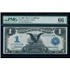 1899 $1 Black Eagle Silver Certificate PMG 66EPQ