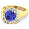 Image 3 : 14KT Yellow Gold 1.99ct Tanzanite and Diamond Ring
