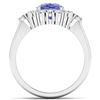 Image 4 : 14KT White Gold 2.02ct Tanzanite and Diamond Ring