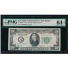 1934B $20 Boston FRN PMG 64EPQ