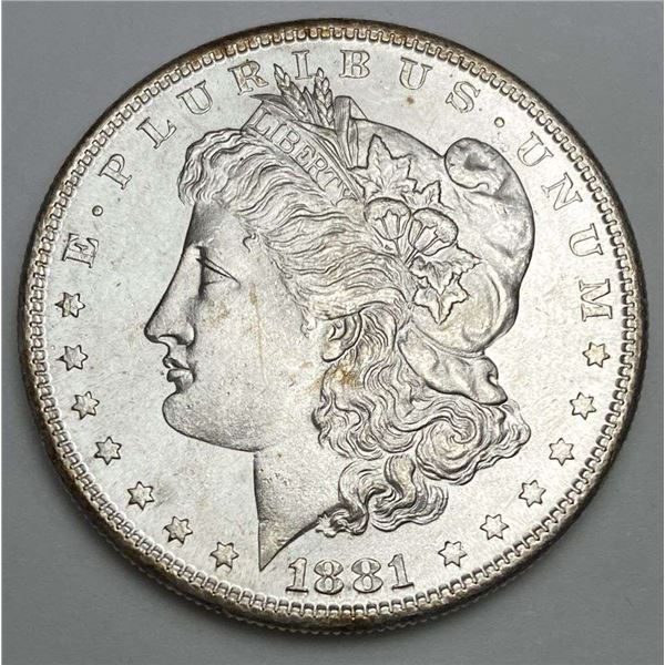 1881-S Morgan Silver Dollar MS63