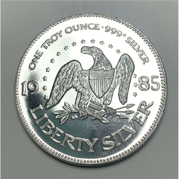 1985 A-Mark "Life Liberty Happiness" 1 ozt .999 Silver