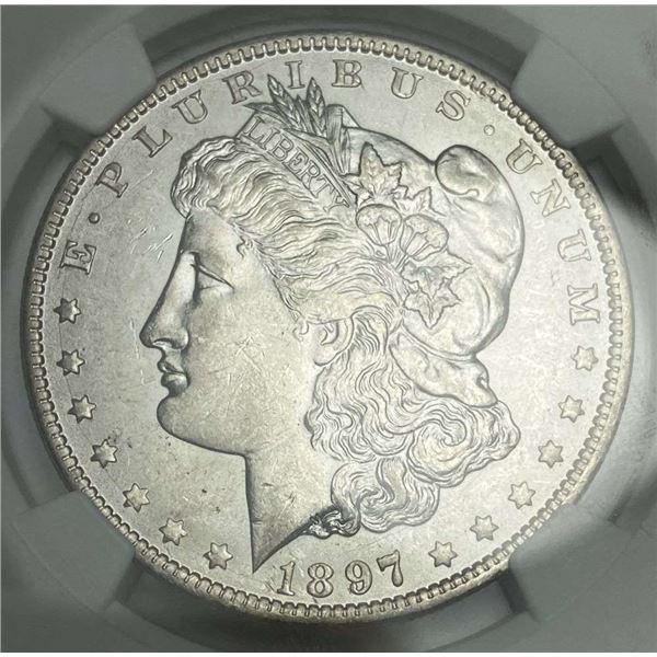 1897-O Morgan Silver Dollar NGC AU58