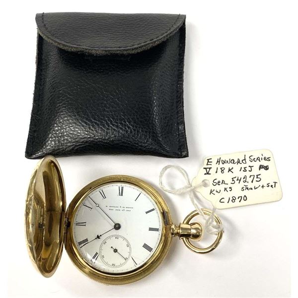 Vintage 1870 Edward Howard 18k Gold Pocketwatch 132.4g