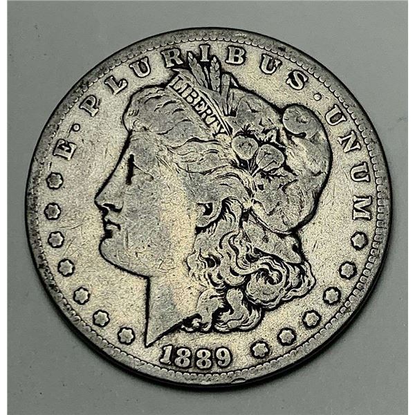 Goonies Astoria Rare 1889-CC Morgan Silver Dollar Fine