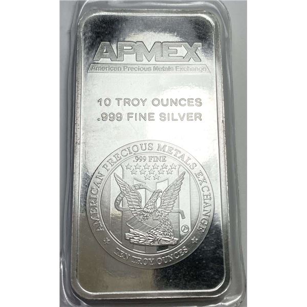 Apmex 10 ozt .999 Silver Bar
