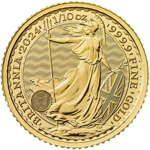 (50) 2024 Britannia 1/10th ozt .9999 Gold