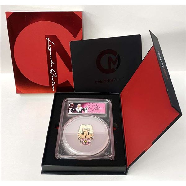 Celebrity Mint 2023 Ric Flair "Nature Boy" Pink $5 NIUE 2 ozt .999 Silver PCGS PR70 DCAM