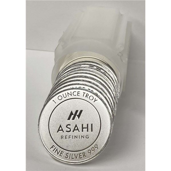 Roll (20-coins) Asahi Refining 1 ozt .999 Silver