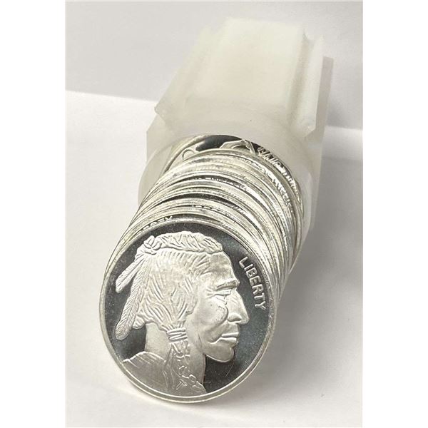 Roll (20-coins) SilverTowne Buffalo 1 ozt .999 Silver