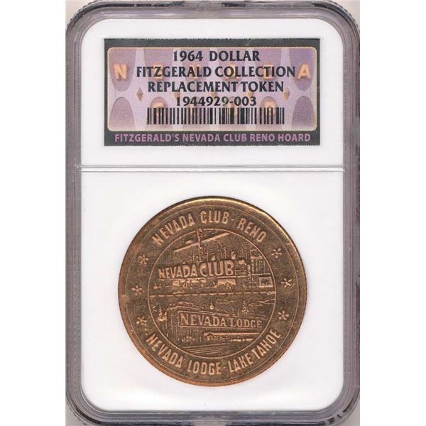 1964 Dollar Fitzgerald Collection Replacement Token NGC